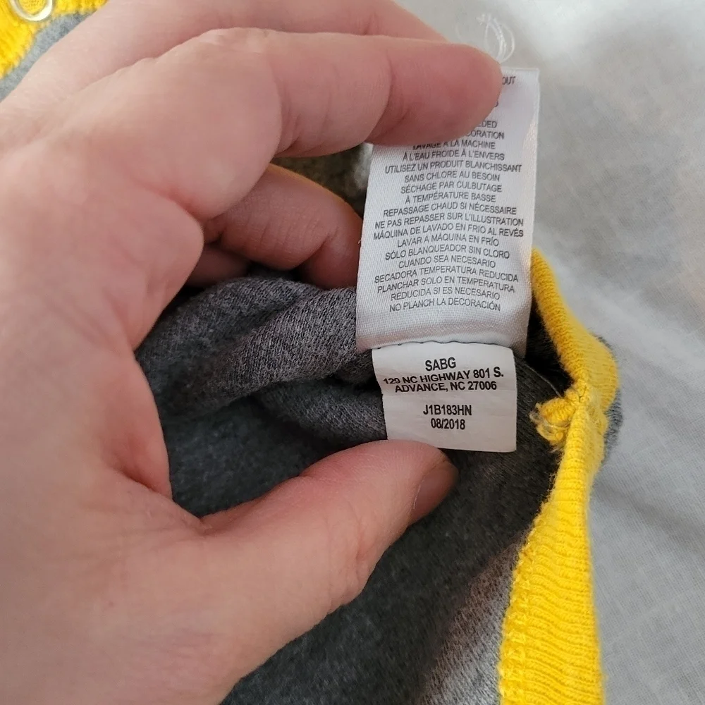 John Deere NWOT grey w/ yellow trim 